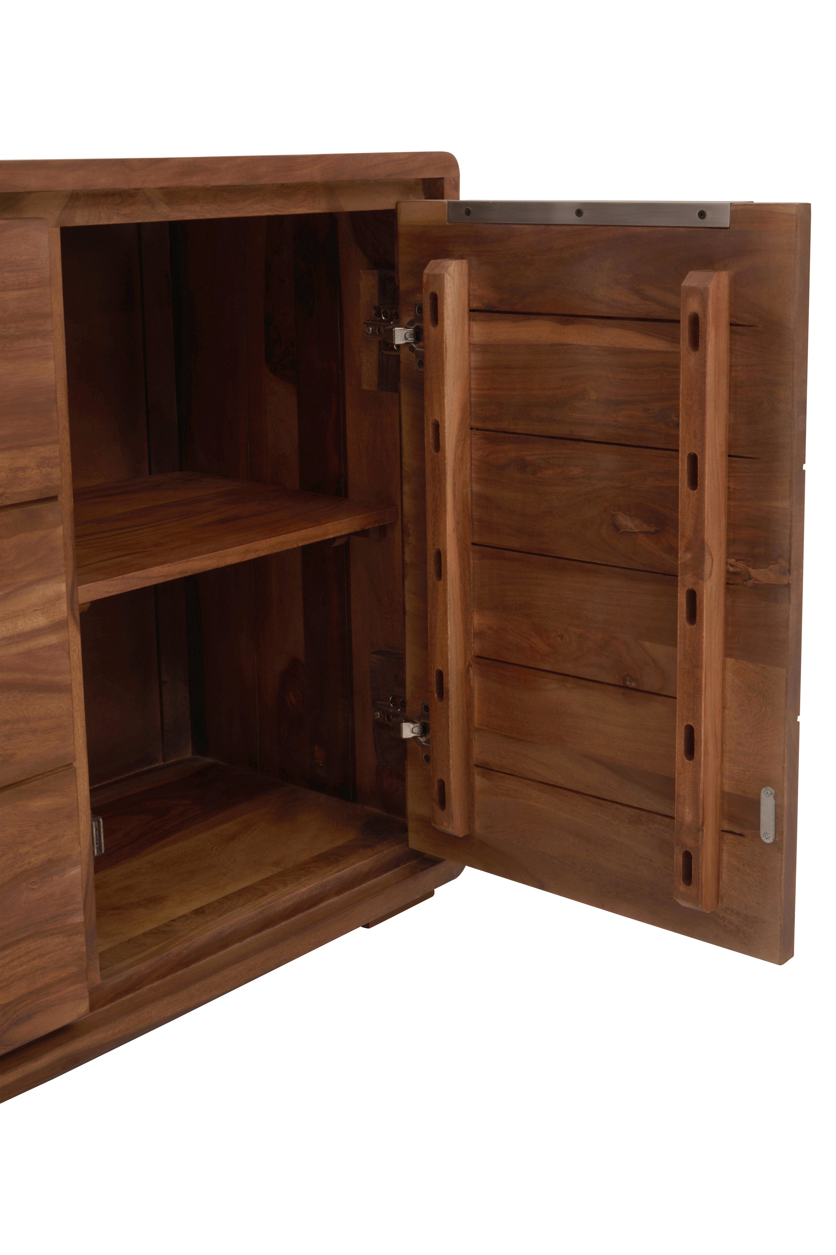 Indo Sheesham & Brown Acacia Wood Sideboard